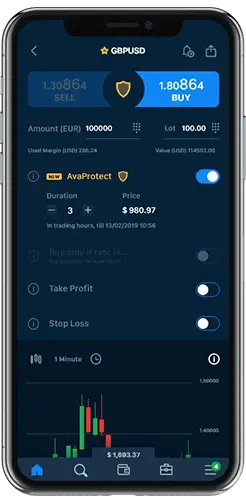 AvaProtect Mobile App Interface